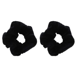 Velvet Solid Scrunchies - Set of 2 - Yellow