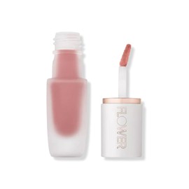 FLOWER BEAUTY By Drew Barrymore Perfect Pout Lip Color - Soft Matte Finish - Liquid Lipstick - Comfortable + Lightweight Feel (Dune)