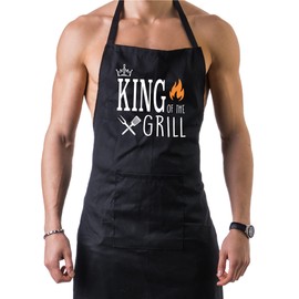 Ollie Octopus Baby Gifts KING OF THE GRILL - King of the Grill apron, aprons for barbecue with pockets, apron for men.
