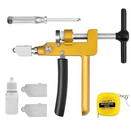 Snblzhef Innovative Glass Cutting Tool with Premium Alloy Wheel and Shockproof Rubber for Tile and Plexiglass