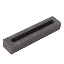 Long Strip Graphite Mold, plplaaoo Graphite Casting Mould Metal 10ml Graphite Mold, Black Rectangular Graphite Ingot Mould for Casting Gold, Silver, Copper, Non-Ferrous Metals