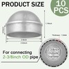 Yaocom 10 Pcs 2-3/8" Chain Link Fence Post Cap Round