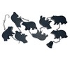 Black Bear Rain Chain - 75 inches Long with 8