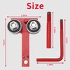 Chainsaw Bar Rail Tightening Repair Tool, Cast Iron Aluminum Bar