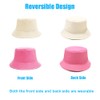 Sydbecs Solid Color Bucket Hat for Women Men, Reversible Cotton