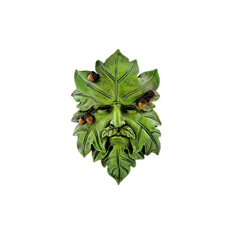 Top Collection Garden Acorn Greenman Hanging Plaque