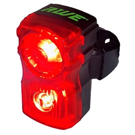 AWE AWEFlash™ Superbright 40 Lumens 2 x 0.5W Red LED USB Bicycle Rear Light 77 hrs Run Time. Visibility 800m+ IPX4 Waterproof *SEE 360 VIDEO*