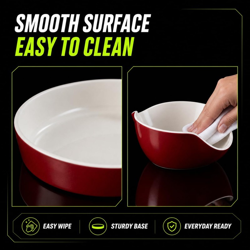 LivLab Mker Elevated Cat Food Bowl, Anti‑Vomiting Raised Cat Bowl