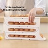 BEITEMAT 30 Eggs Egg Holder for Fridge,4 Tiers Egg Holder,Auto