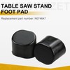 N074647 Table Saw Stand Foot Rubber Pad Replacement for Dewalt