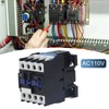 25A Power Contactor Normally Open Electric AC Contactor Silver Alloy