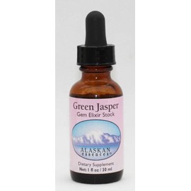 Alaskan Essences Green Jasper Gem Elixir 1 oz Size