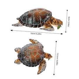 Kisangel Realistic Turtle Model Lifelike Simulation Animal Figure for Aquariums Safe Construction for Home Decor and Educational Play Design