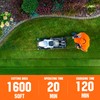 Litheli Electric Lawn Mower Cordless,Grass Cutter Machine for 1600 Sq.Ft.Lawnmower