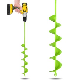 SORANGEUN Auger Drill Bit for Planting - 3 x 24 inch Plant Auger for Cordless Drill - Bulb Planter Tool for Bulbs Planting&Holes Digging - 3/8" Hex Drive Drill