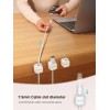 JOYROOM 6 Pack Magnetic Cable Clips, Adjustable Cord Holder, Under