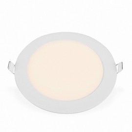 Mextronic LED recessed panel dimmable round LED recessed panel TAVO round warm white 880LM 12W (W) dimmable diameter 135 mm