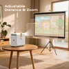 BESGEER Mini Projector WiFi for Tufting, 5.2 Built-in Bluetooth Portable