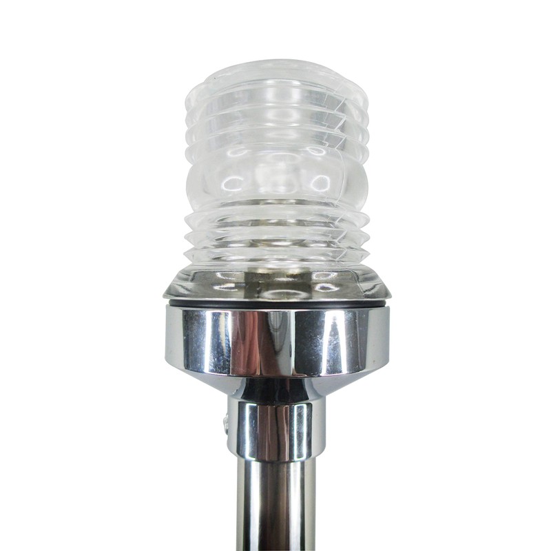 24" Long Marine Stern Light Stainless Steel Tubing BA15D Bulb