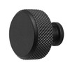 Decoranddecor Amelia Knurled 35mm Round Kitchen Cabinet Furniture Knobs Aluminium