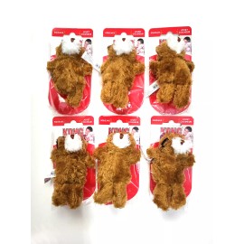 Kong Dr Noyz (6) Plush Squeaky Bear XS Puppy Dog Toy With Extra Squeakers 2.5"