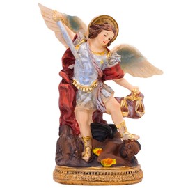5" Saint Michael The Archangel Statue | Catholic Decoration for Home or Office | Patron Saint of Police and Soldiers | Religious Gift for Confirmation