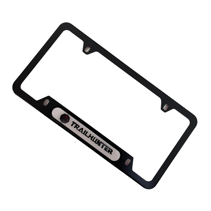 License Plate Frame for Trailhunter Stainless Steel Car Accessories Black
