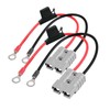 KUGONTC 2pcs Fused Anderson Plug Connector Lead 50Amp Plug to