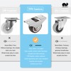 LIKERAINY Small Low-Noise Wheels TPR Rubber Wheels Furniture Castors Diameter