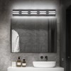 PRESDE Modern Black Bathroom Lights Fixtures Over Mirror 5 Light