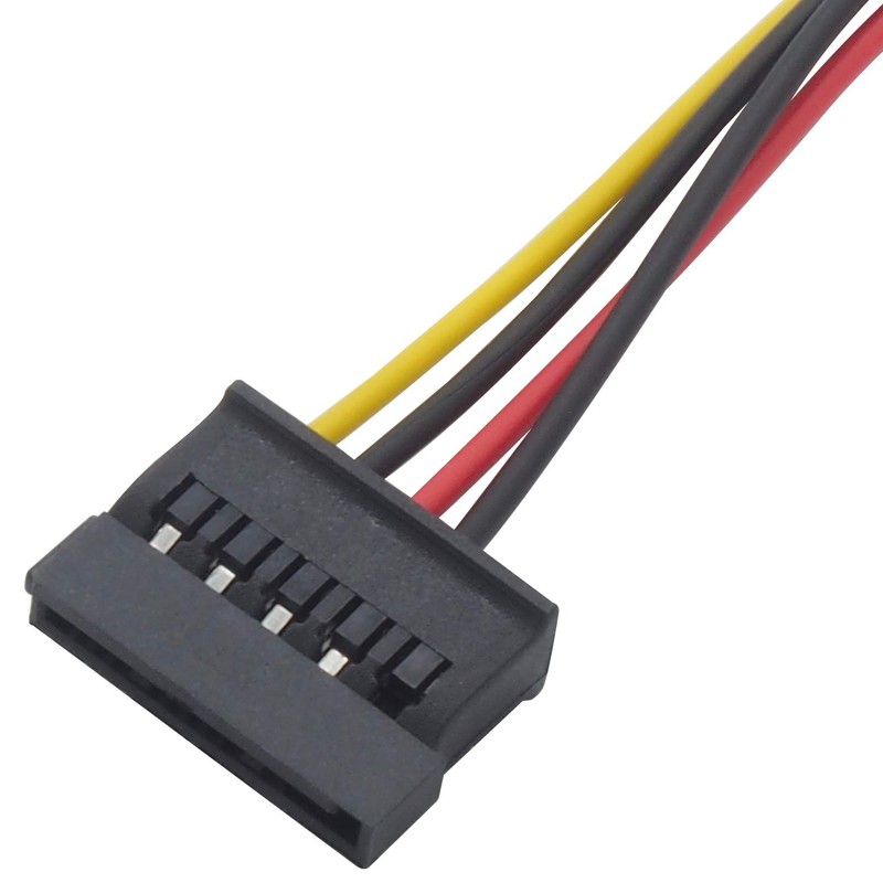 Audio Fan Serial ATA Power Converter Cable SATA Power Supply