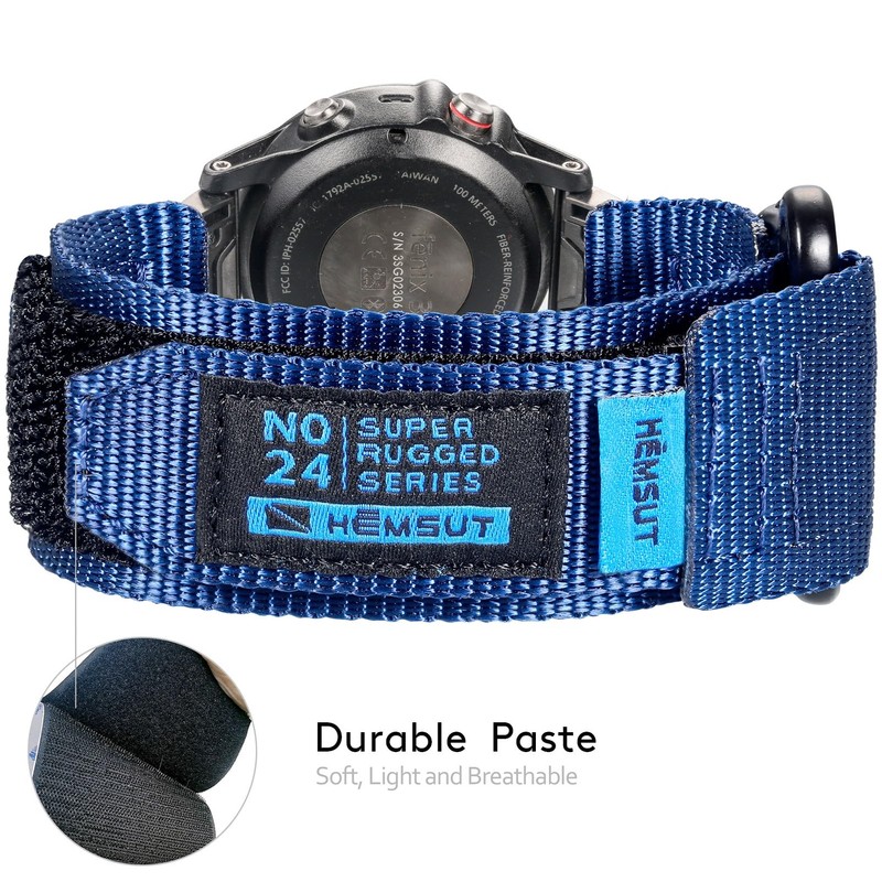 [torbollo] 22mm Garmin Belt Quick Fit Nylon Sport Band for