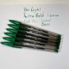 BIC 6 Dark GREEN Bic Cristal Ballpoint Pens 1.6mm Xtra