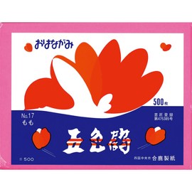[合鹿 Paper 6185510] (care products) Flowerly that need Five Colors Crane Peaches 500 Piece