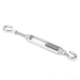 Turnbuckle, M6 Stainless Steel 4pcs Hook-to-Hook Turnbuckle for Outdoor Use