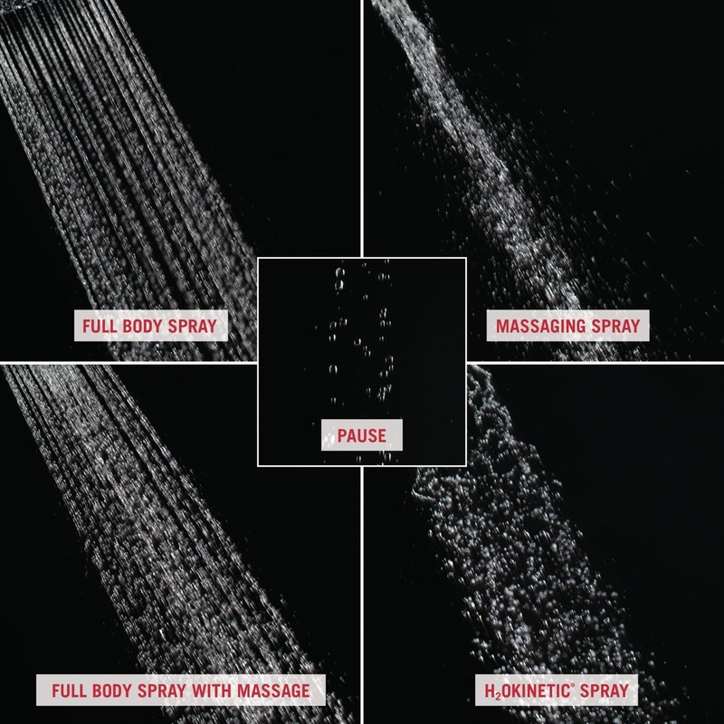 Delta 52664-RB H2Okinetic 5-Setting Raincan Shower head, Venetian Bronze