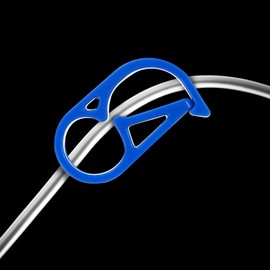 M METERXITY 10-Pack Adjustable Plastic Tubing Clamps 1/4-5/16 Inch Water Flow Control Tube Clip Adjustment Hose Pipe Clips for Beer Bottle/Plumbing/Instruments/Equipment [Blue]
