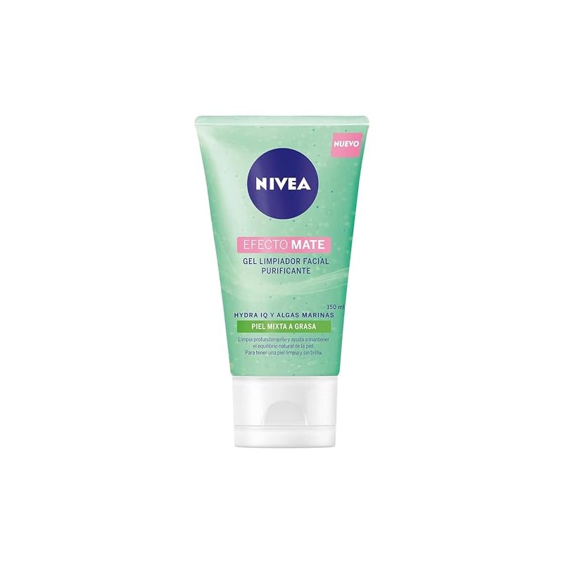 NIVEA Gel Limpiador Facial y Purificante Efecto Mate (150 ml)