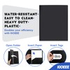 Kioeee Plastic Folders with Pockets (96 Pack), Heavy Duty Plastic