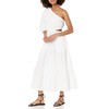 The Drop Women's April One Shoulder Cut-Out Tiered Midi Dress,