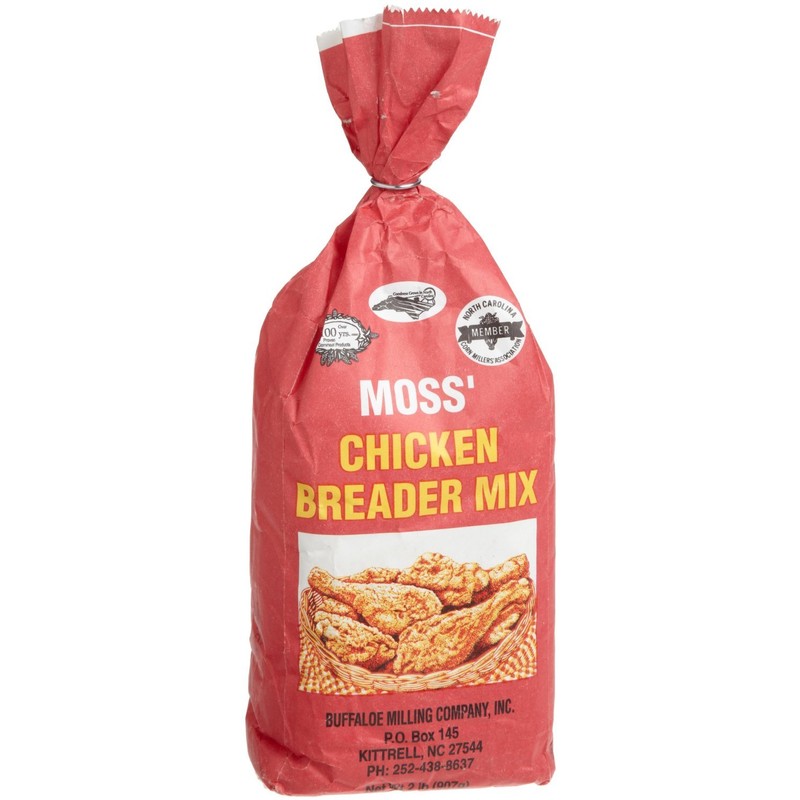 Moss Chicken Breader Mix 32 oz Bag Buffaloe Milling Company