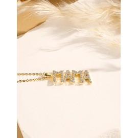 Dreamboat Sterling Silver Mama Necklace for Women Word Necklace Gold Mommy Mom Necklaces Mothers Necklace Pendant Mama Jewelry Mothers Day Mama Gifts for Mom