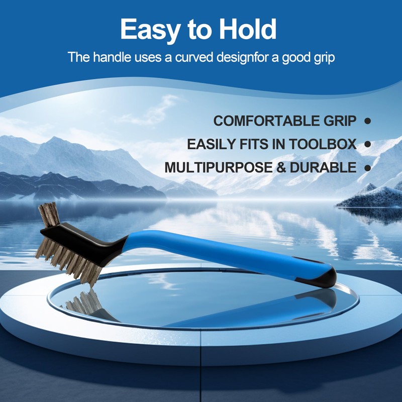 Mini Wire Brush Set 6Pcs - Stainless Steel Wire with