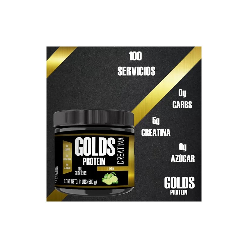 Creatina Golds Protein Monohidratada Suplemento Polvo 500g