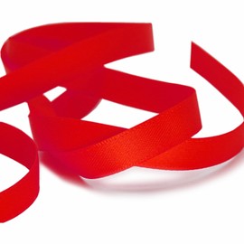 PMLAND Solid Red Fabric Satin Ribbon 3/8'' Inch x 27 Yards Double Faced Use for Crafts Gift Wrapping Floral Bouquets Ornaments Hair Bows Party Decoration