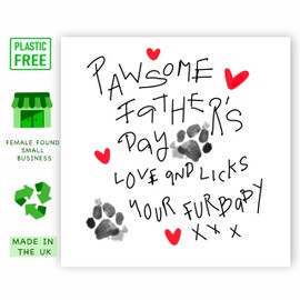 Father's Day Card from dog, Card Written by Dog, for Dog Dad, from Grandog, Furbaby card for father, Pet Granddad