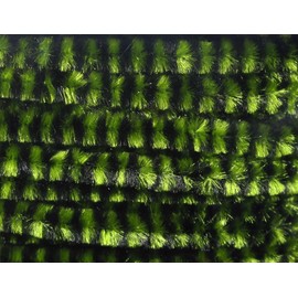 Hareline Variegated Chenille Medium - Black/Olive