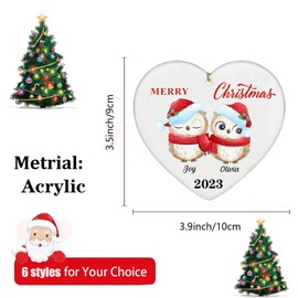 LYPER 2023 Annual Event Christmas Ornament Acrylic Presents, Funny Christmas Tree Hanging Ornament A Year to Remember Gift 2023 Souvenirs Decorations Family Xmas Decorations