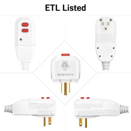 OAONAN GFCI Replacement Plug Assembly Auto Reset 15 Amp 3 Prongs, 5 Years Warranty, Ground Fault Circuit Interrupter Safety Plug for Pressure Washer, Hot Tub, Air Conditioner, Hair Dryer