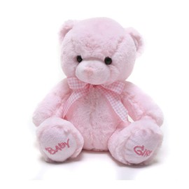 Plushland Adorable Teddy Bear for Babies 9 Inches Plush Stuffed Animal Toy for Girls and Boys Ideal Gift for Valentines Day, Christmas, Birthday and Holidays (Pink)